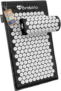 BrellaVio acupressuur mat set met nekkussen en draagtas voor pijnverlichting en ontspanning