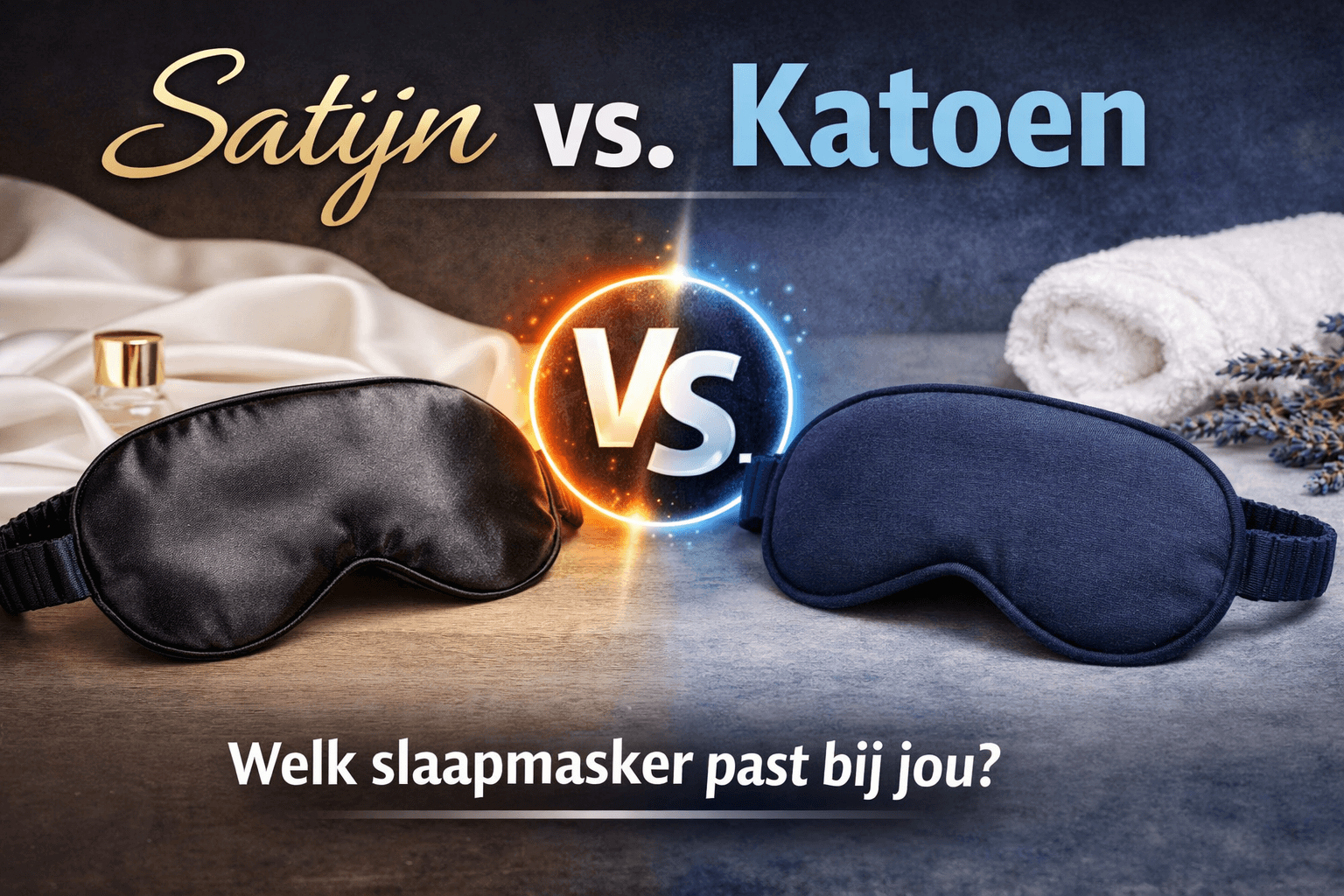 Slaapmasker katoen vs. satijn: Wat is de beste keuze voor jou?